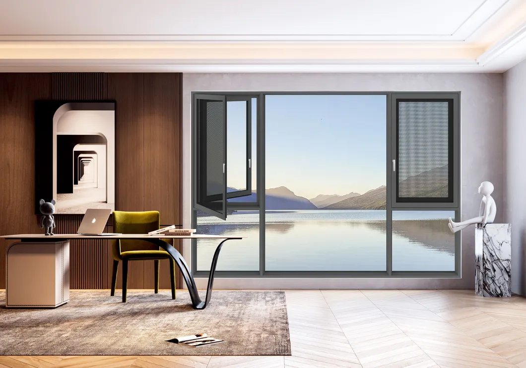 Customized Hotel Good Matel Casement Window Thermal Break Aluminum Window
