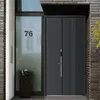 Durable Aluminum Casting Entrance Door with Smart Lock and Security Features