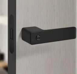 Elegant Frameless Wooden Bedroom Door with Invisible Frame Design