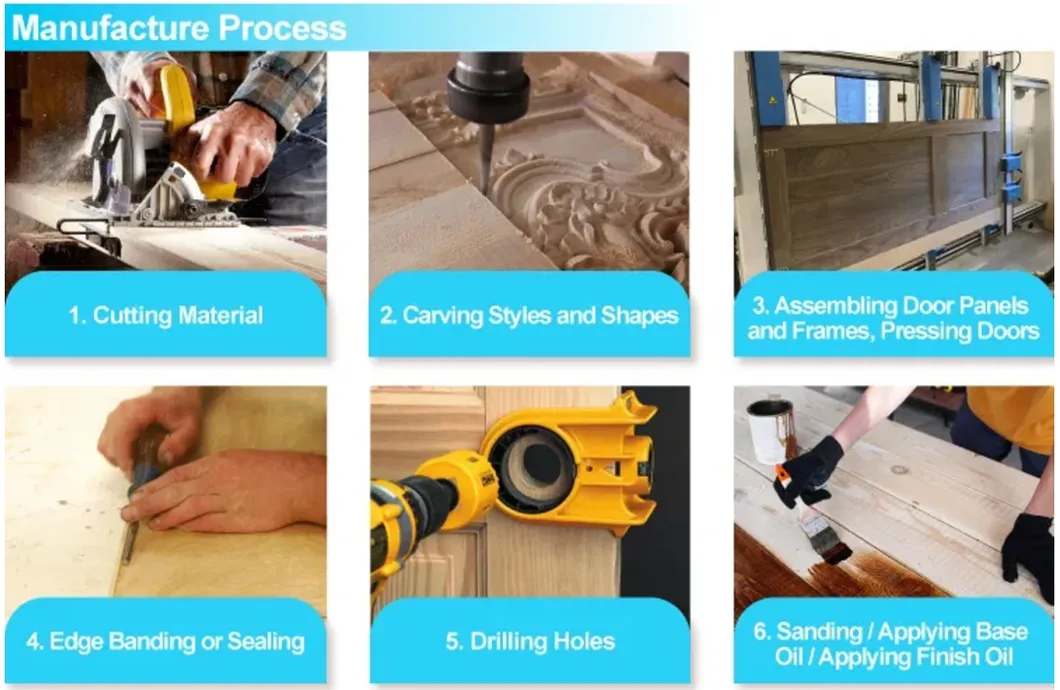 Free Painting Wooden Interior Doors with Modern Design