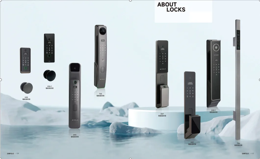 Sinpolo High-Security Aluminum Entrance Door with Innovative Smart Lock