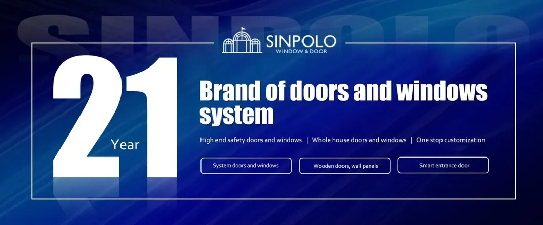 Sinpolo Premium Cast Aluminum Armored Door with Smart Lock Technology