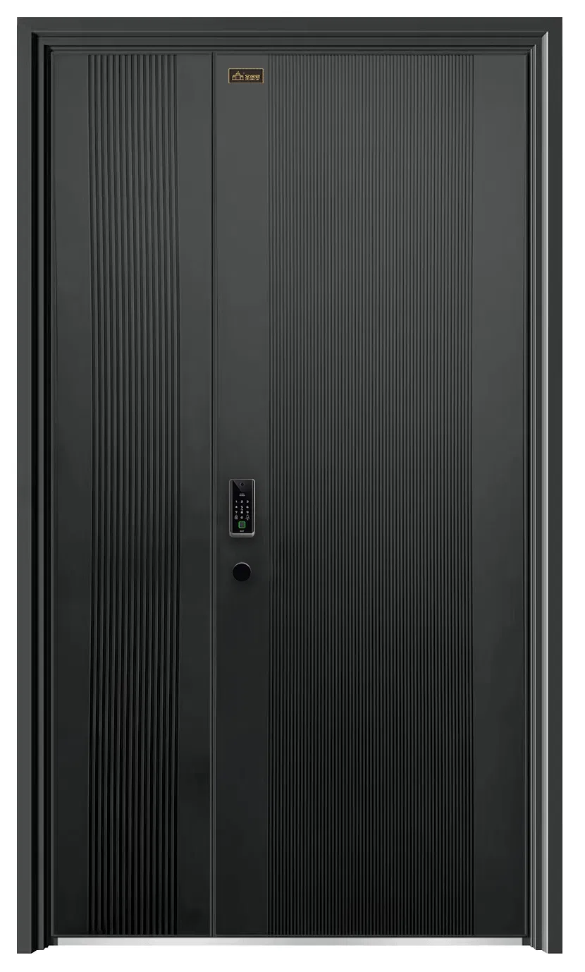 Vlia Cast Aluminum Front Door Customized Unequal Double Door Exterior Door