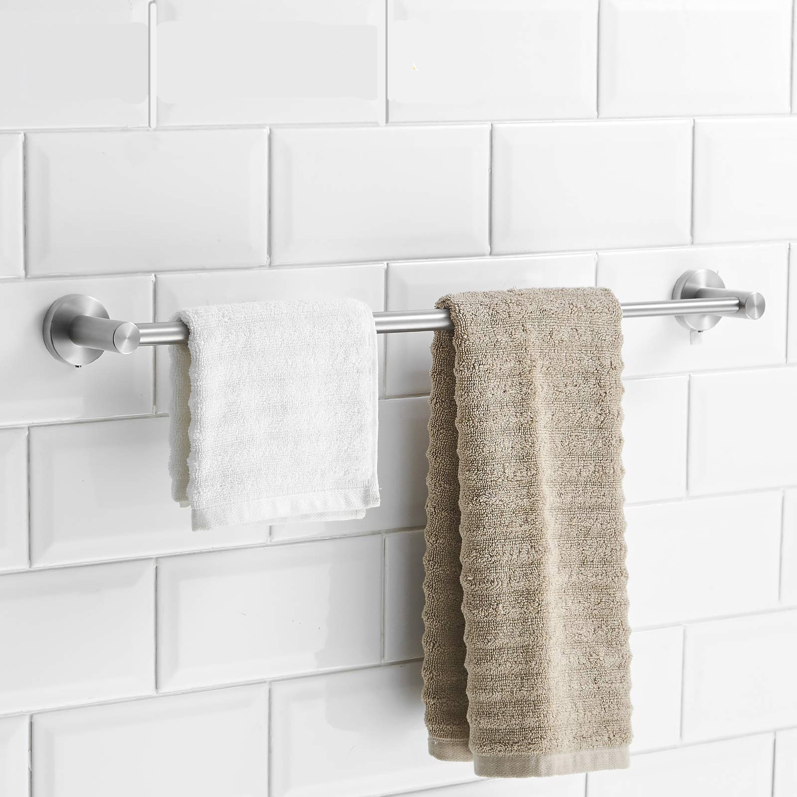 Adhesive Towel Rack Telescopic Towel bar 304 Stainless Steel Adjustable Towel Rack
