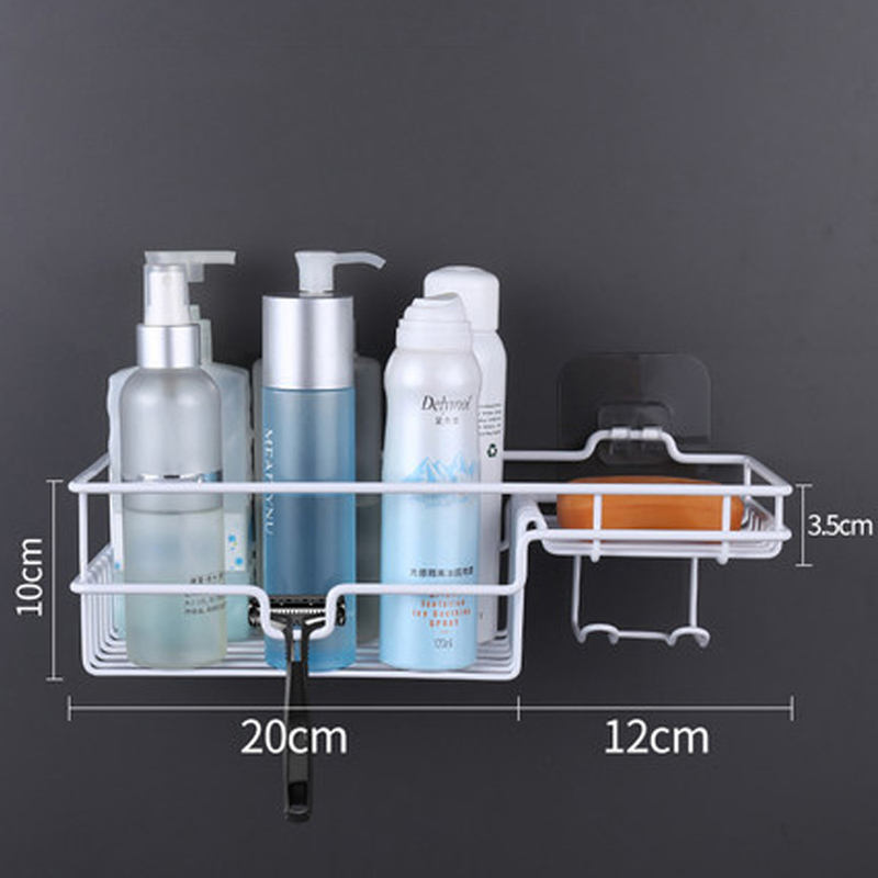 Shower Shampoo Shelf Storage Rack Bathroom Organizer Self Adhesive No Drill Soap Dishes Holder Er Modern Bathroom Shelves White