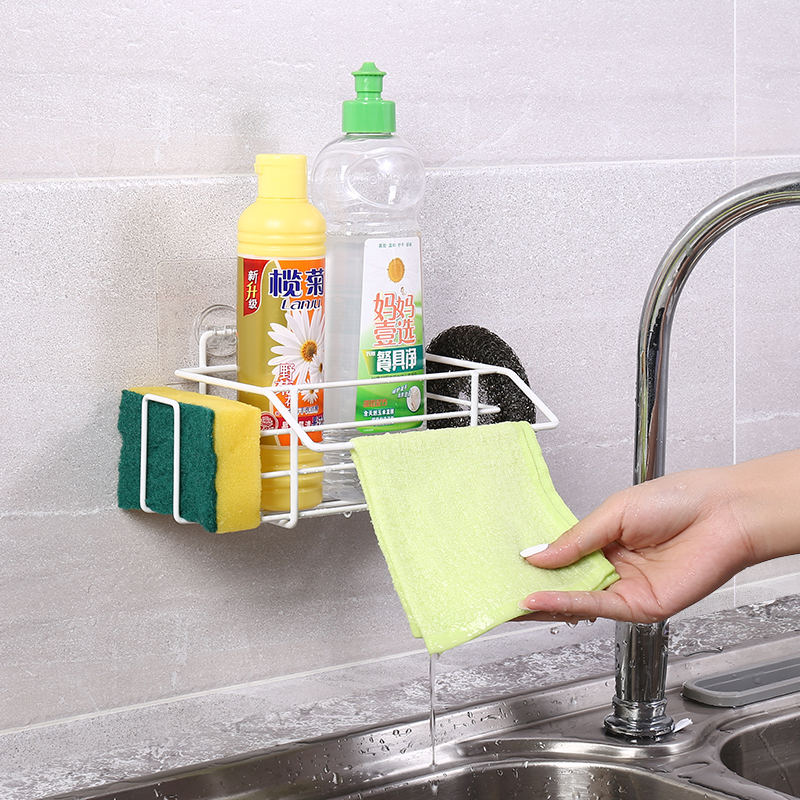 Sink Sponge Holder Botter Towel Shelf Soap Spice Rack Stand Basket Storage Basket Kitchen Bathroom  Accessories
