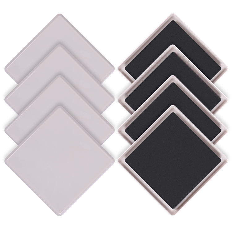 Hot Selling Rectangular Square Tube 8Pcs Hardwood Furniture Slider Convenient Moving for Carpet